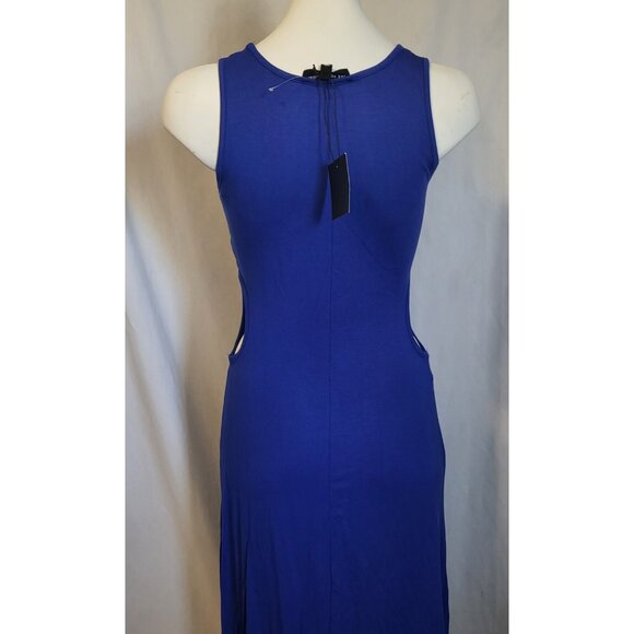 See You Monday Sundress Size Large Side Cut Outs Royal Blue Maxi NWT - Picture 6 of 8